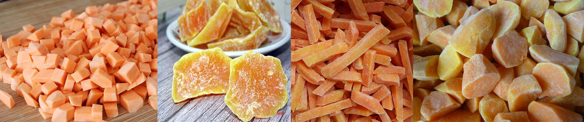 Gefrorene Süßkartoffel