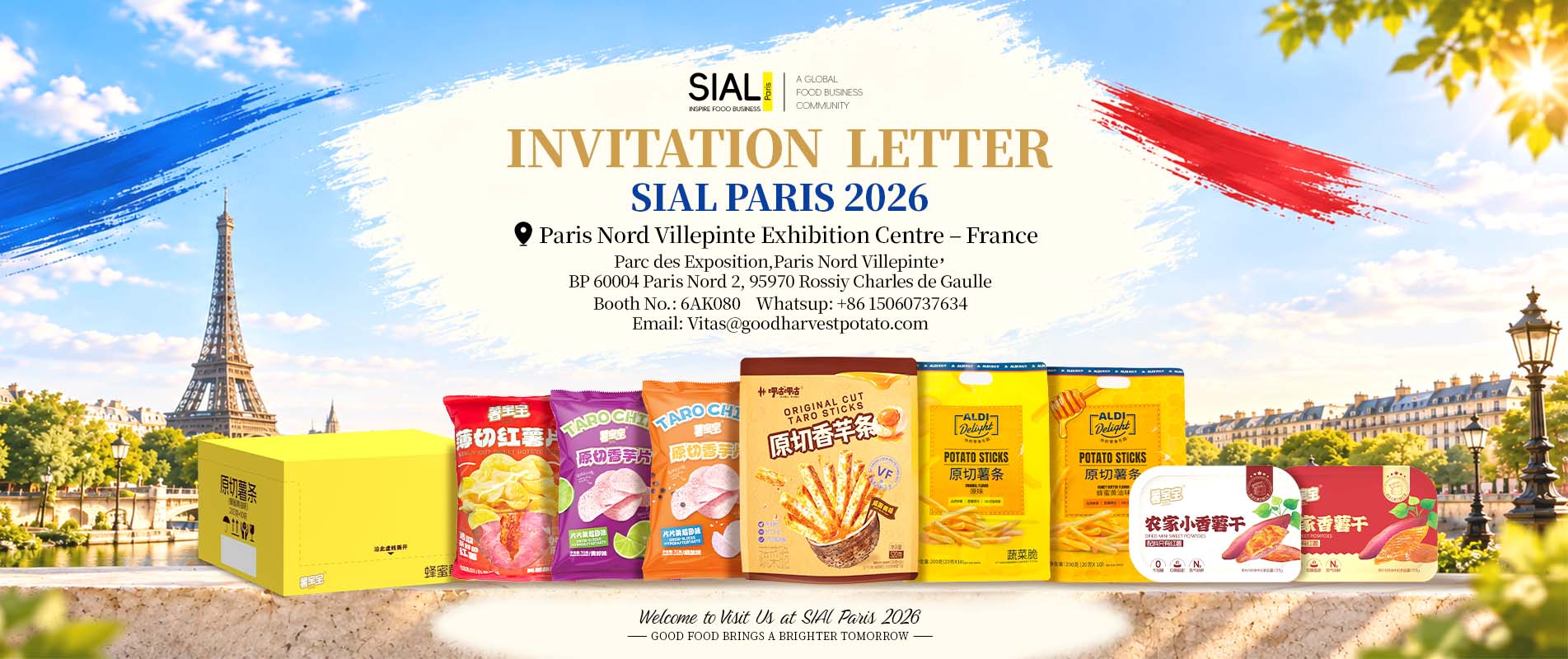 invitation for SIAL Paris exhibition 2026